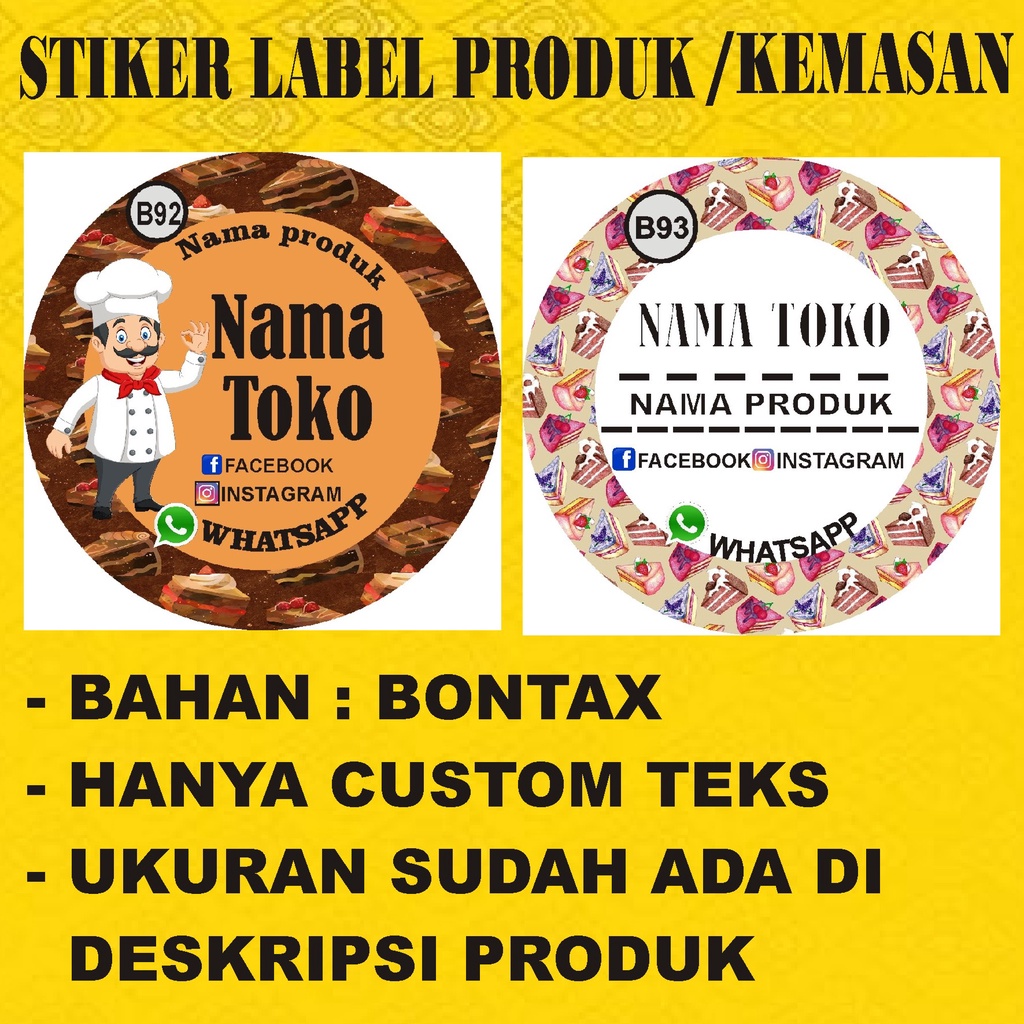

STIKER BULAT | STIKER PRODUK | STIKER KEMASAN | STIKER CATERING | STIKER BOTOL | STIKER MAKANAN | STIKER TOPLES | STIKER JAR