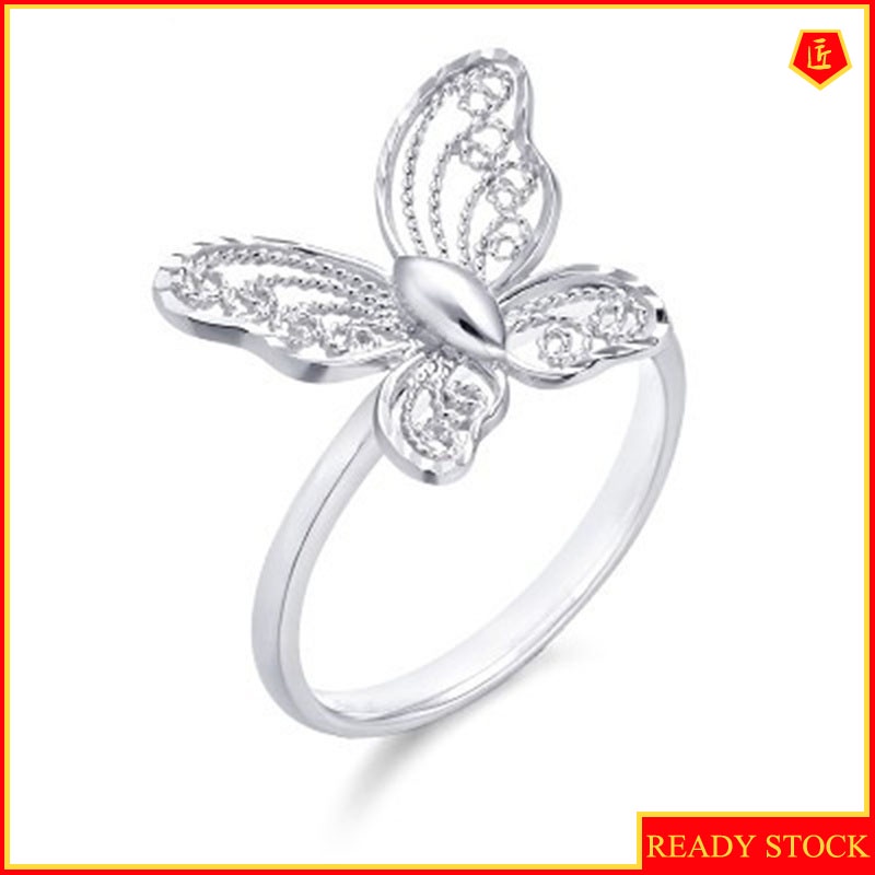 [Ready Stock]Silver Fashion Butterfly Personalized Ring for Women