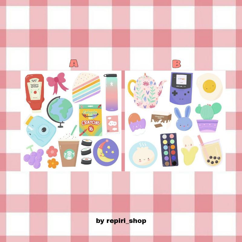 

STICKER TUMBLR AESTHETIC DECORATION SET