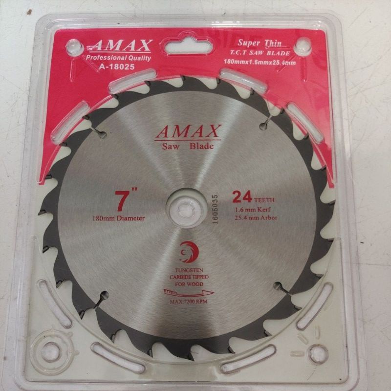 AMAX mata circle 7x24T super thin / Amax Saw Blade 7x24T super thin / mata potong kayu 7x24T