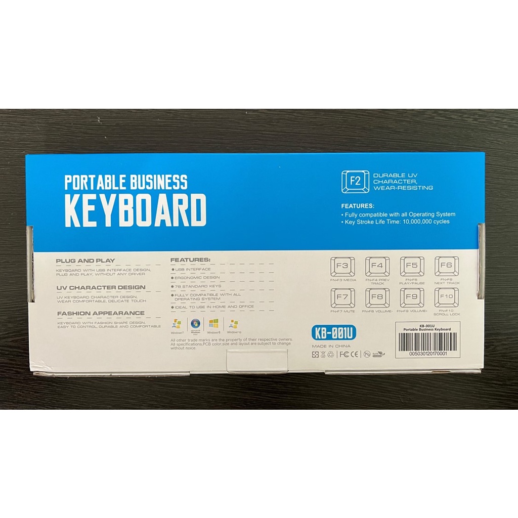Keyboard Mikuso KB-001U (Portable Business Keyboard)