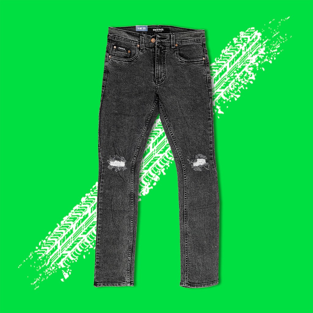 Celana Denim Wash Slimfit Pria