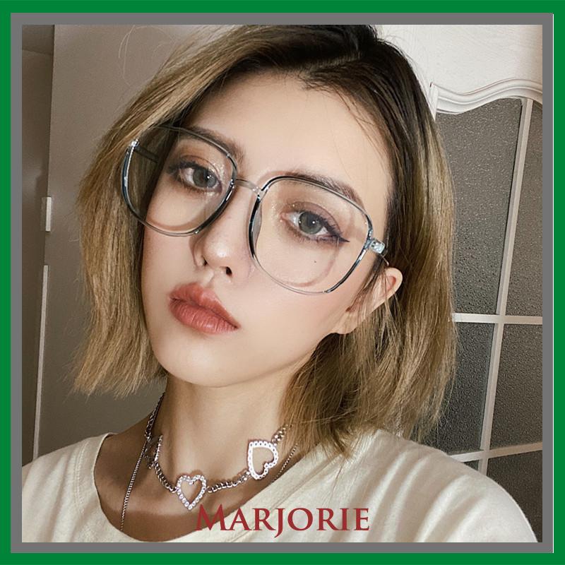 Frame Kacamata Fashion Wanita Anti Radiasi Korean Kaca Mata Radiasi Bulat Eyeglasses-MJD