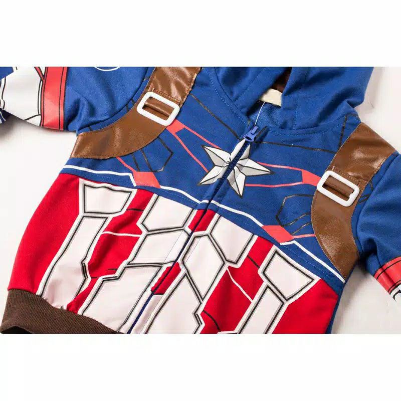 Jaket anak karakter avengers spiderman ironman captain america thor hokkyshop