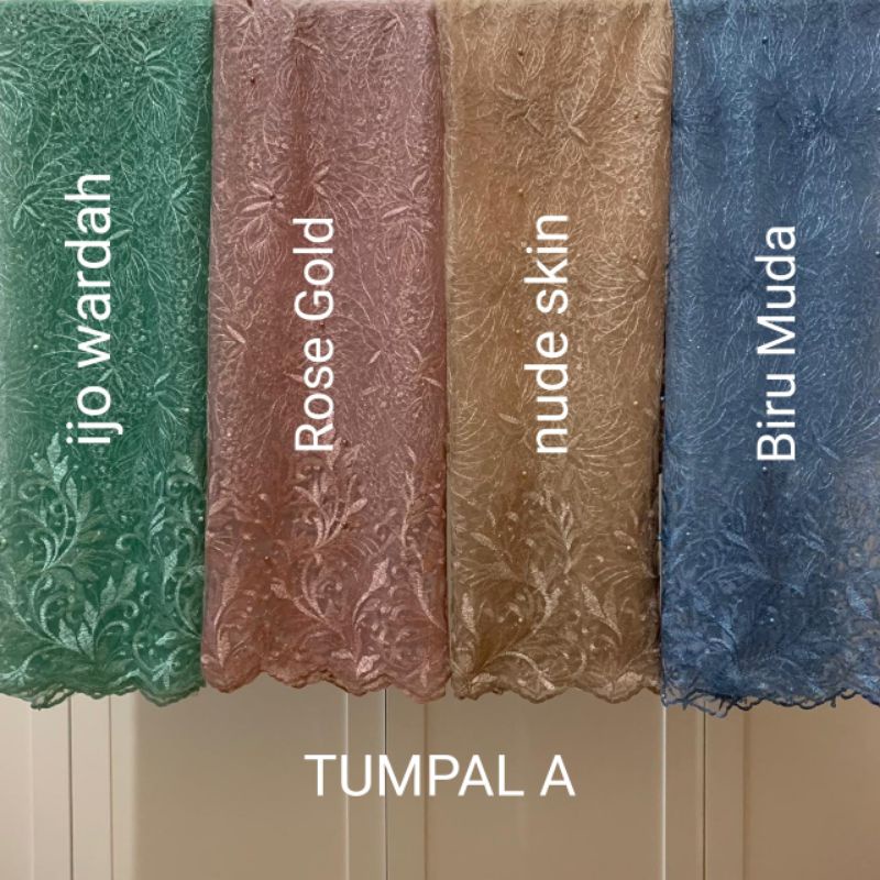 BAHAN GAMIS KEBAYA TILE AKAR MUTIARA TUMPAL