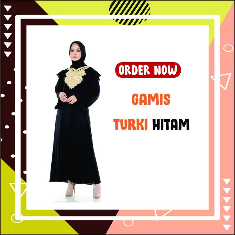Dress Muslim | Gamis Turki Hitam