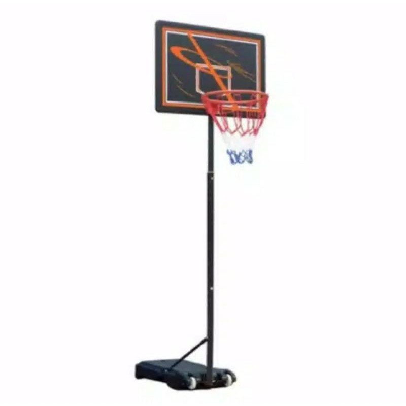 BERWYN STAND BOLA BASKET PORTABLE HITAM/ RING BASKET STANDING/ RING BASKET ANAK DAN DEWASA