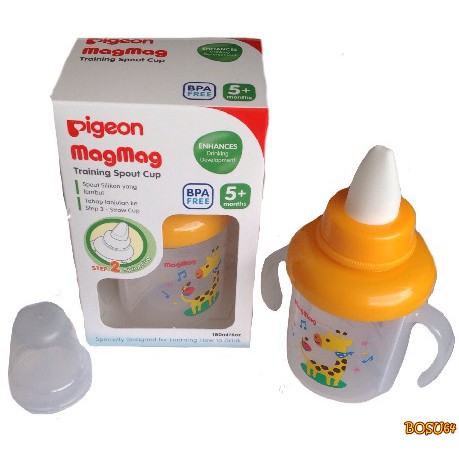 BOSU64 PIGEON MAG MAG STEP 2 SPOUT CUP / BOTOL SUSU / BOTOL MINUM