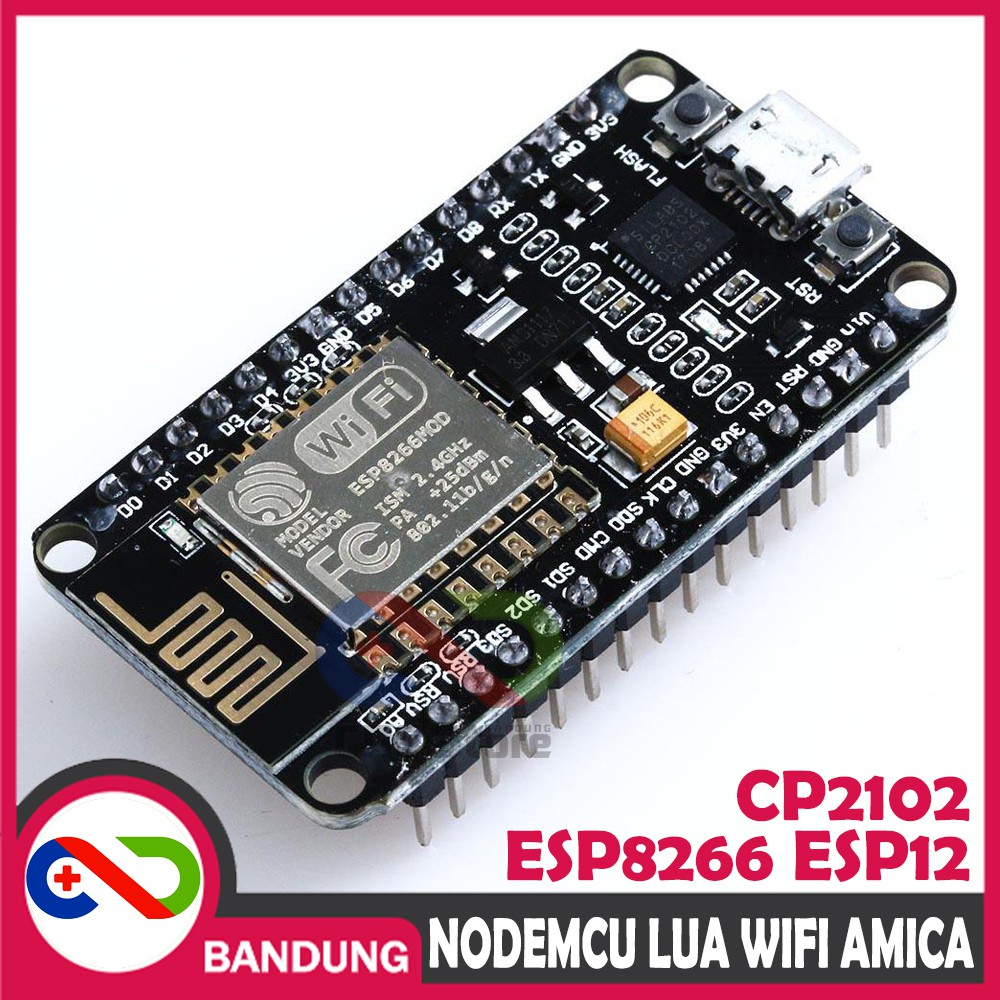 NODEMCU AMICA LUA WIFI V3 4MB 32MBITS FLASH ESP8266 ESP12 CP2102