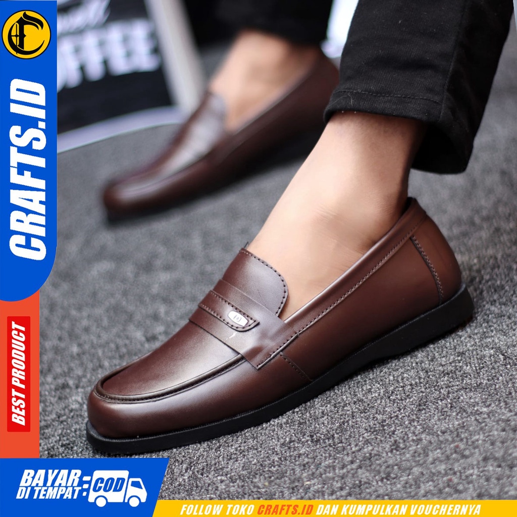 CRAFTS Erudora - Sepatu Pantofel Pria Formal