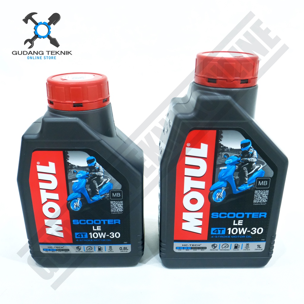 MOTUL Oli Mesin 4T  SCOOTER LE 10W30 0.8L 1L / MOTUL Oli Motor Matic Matik 10W-30 800ML 1000ML