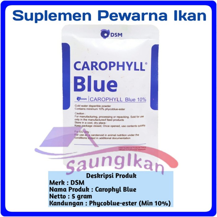 CAROPHYLL KAROPIL Carophyl BLUE BIRU 5gr DSM FRANCE