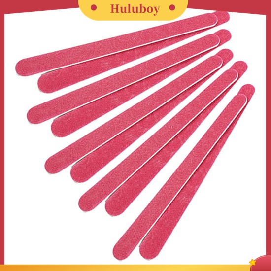 Huluboy Huluboy♡ 10pcs Balok Buffer Pengikir Kuku Untuk Manicure / Pedicure