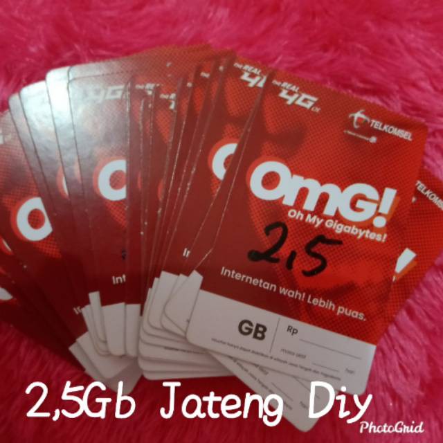 VOUCHER TELKOMSEL 2.5GB JATENG DIY