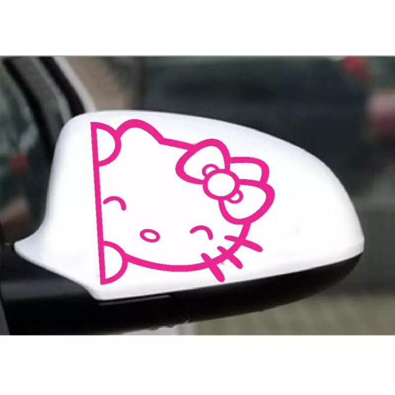 Hello Kitty Karakter Stiker Spion Mobil Kanan Kiri Satu Set