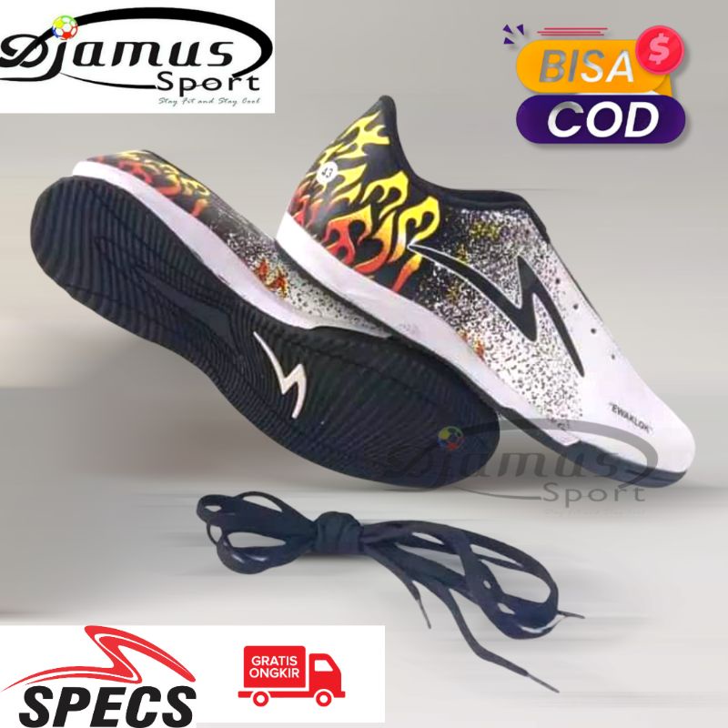Sepatu Futsal Specs EWAKLOK Hitam putih