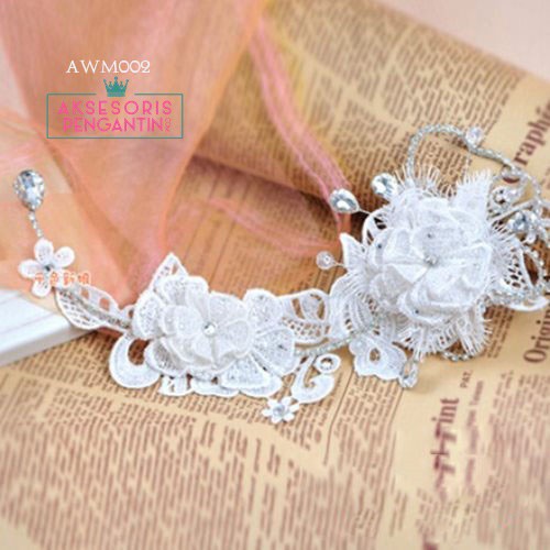 [PALING LARIS] HIASAN RAMBUT AKSESORIS PENGANTIN HEADPIECE JEPIT SANGGUL AWM002
