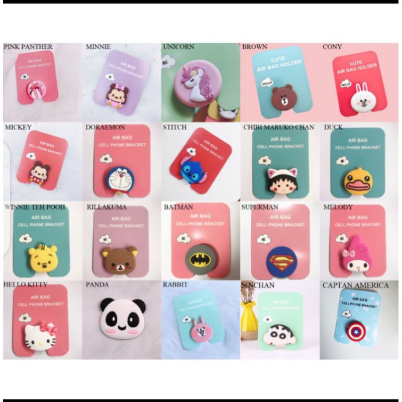 POP SOCKET HANDPHONE 3D / POP SOCKET KARAKTER