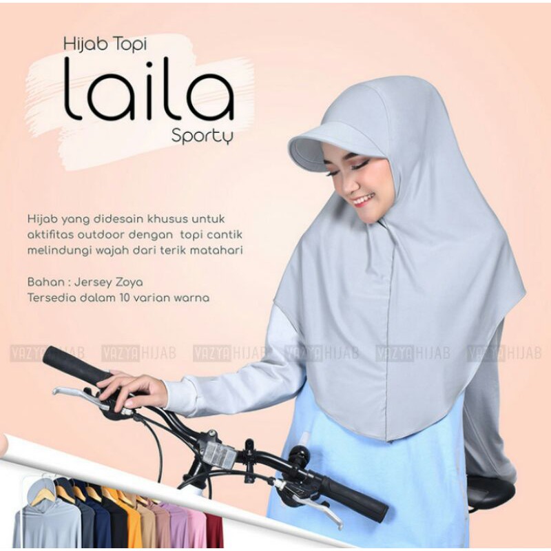Hijab Topi Laila/Hijab Topi Sporty