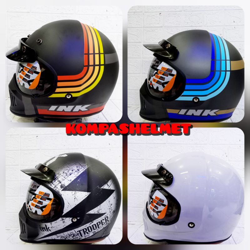 HELM INK TROOPER ORIGINAL SNI DOT CLASSIC RETRO
