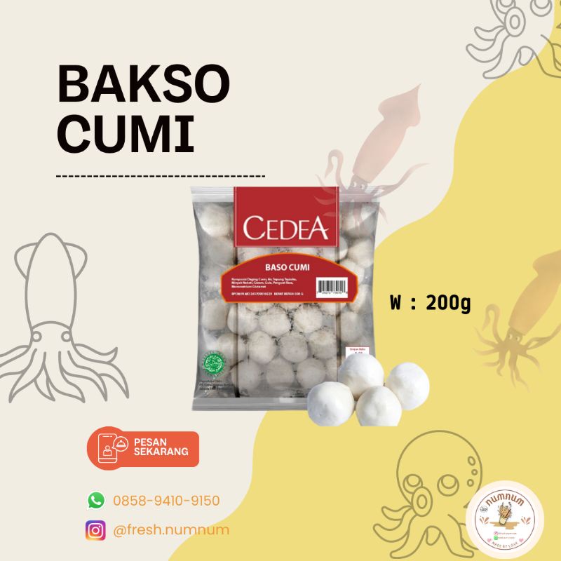 

Bakso cumi frozen 500g Cedea