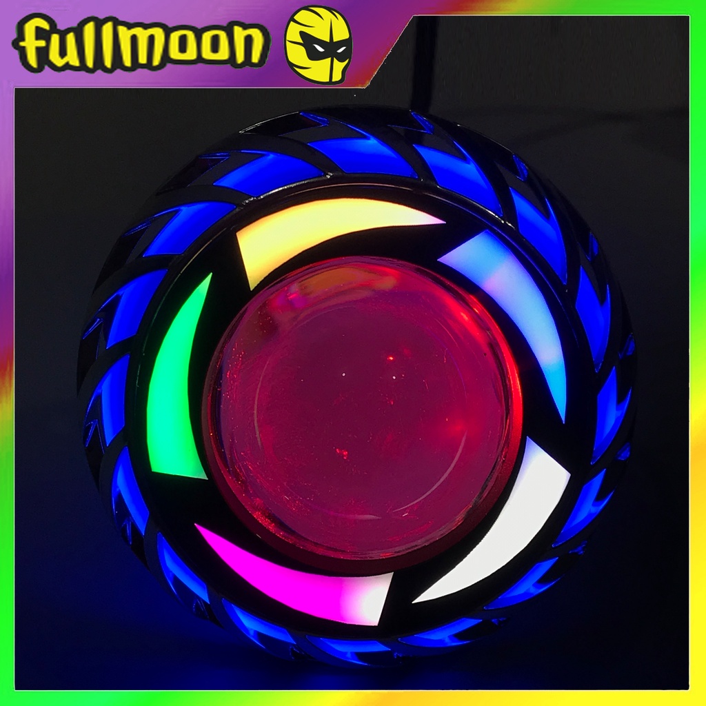 LAMPU DEPAN PROJIE FLASH RAINBOW SPIRAL