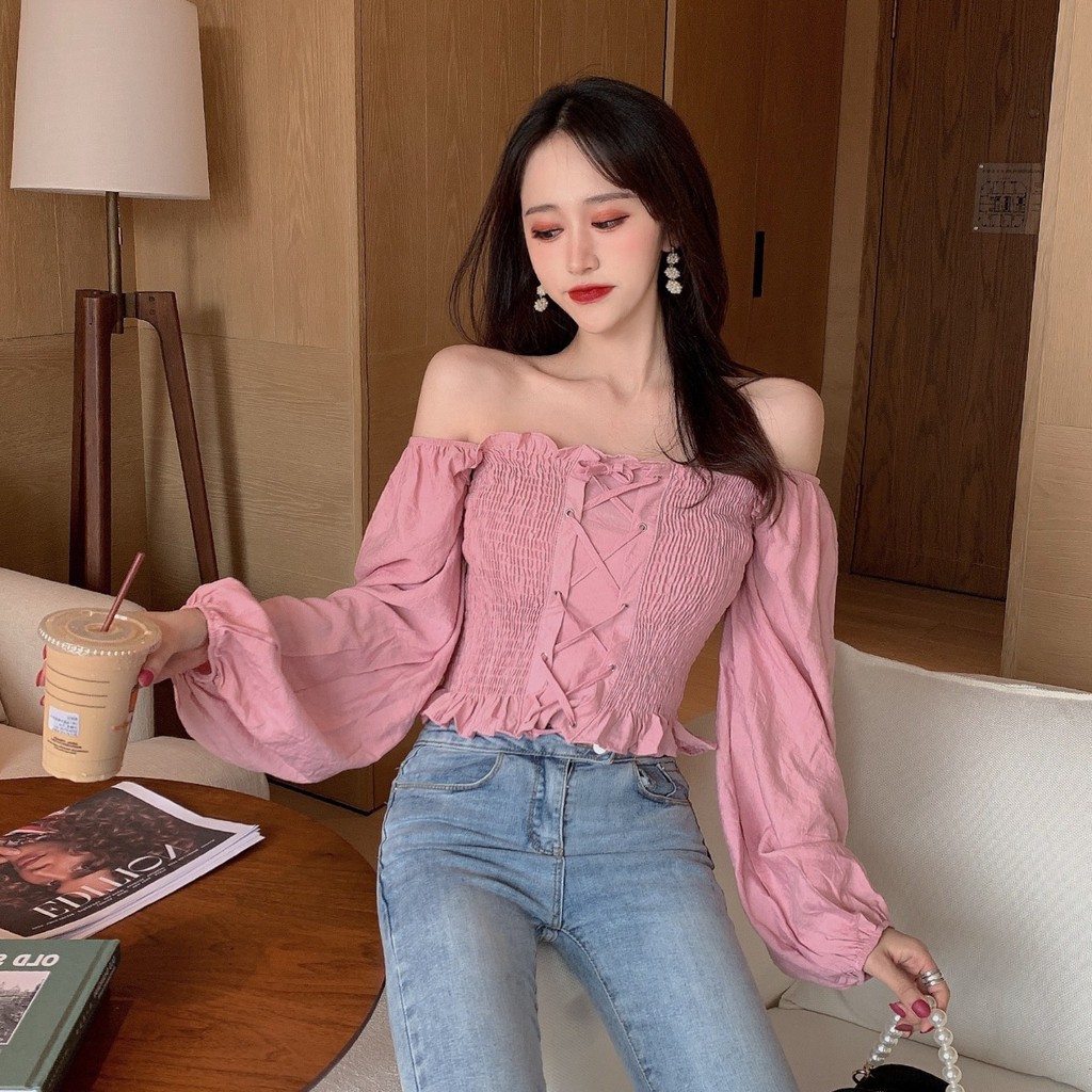 CLT002 – Baju Wanita Sabrina Sexy Korea Jepang Lucu