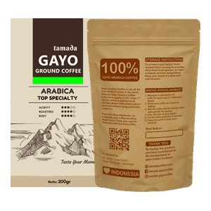 

[Bubuk] Tamada Arabica Gayo Ground/Bubuk Coffee - Top Specialty