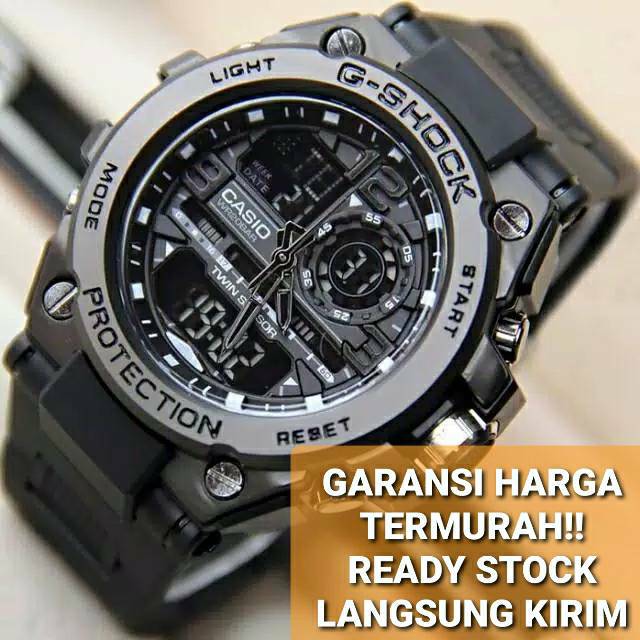 Free Box Baterai Jam Tangan Pria Gshock Casio G Shock Gst 8600 Full Black Metal Anti Air Termurah Shopee Indonesia