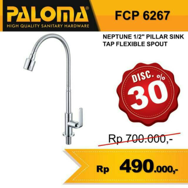 Best Seller Keran Kran Air Dingin Flexible Sink Wastafel Dapur Tap Paloma Fcp 6267 9qQBVxtmo3rn0