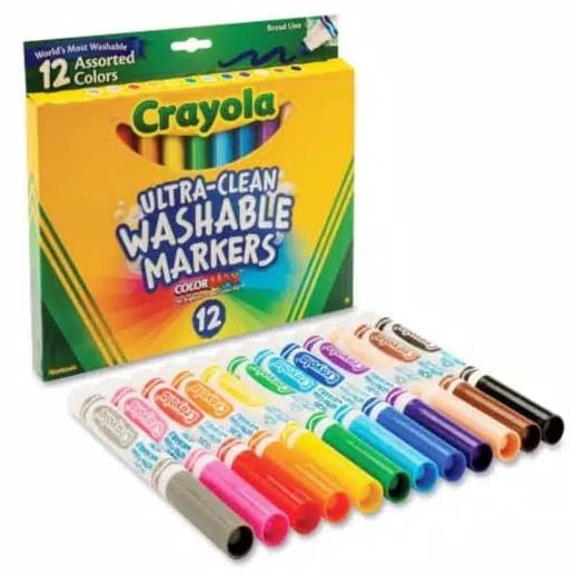 

CRAYOLA WASHABLE MARKER BROADLINE 12 - BROAD LINE