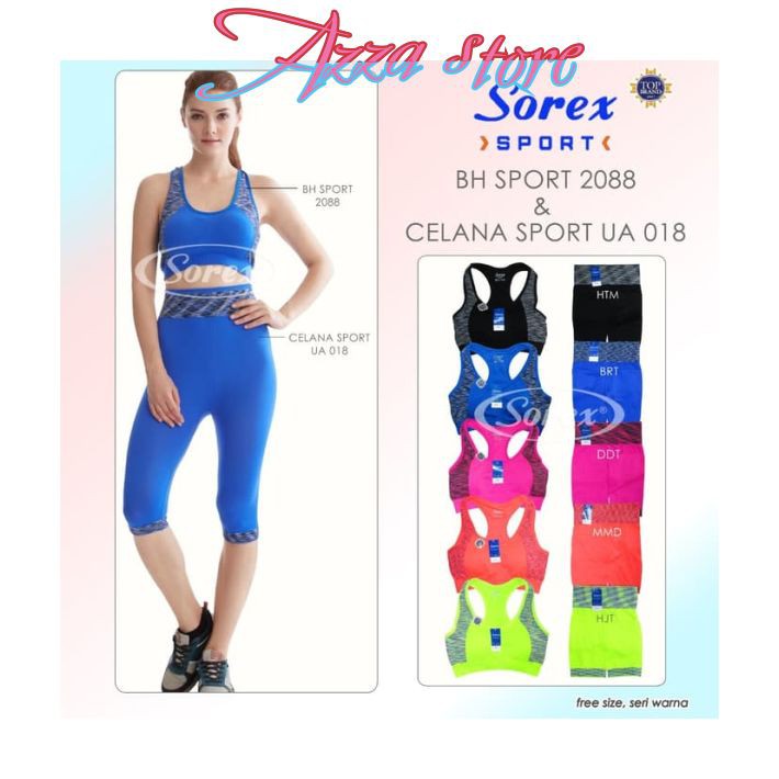 AZ411 Legging Olahraga 3/4 Celana Olahraga Wanita 3/4 SOREX Legging Sport Strech Sport Wear Ladies