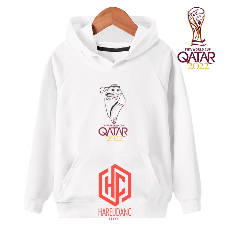 hoodie anak la'eeb maskot piala dunia 2022