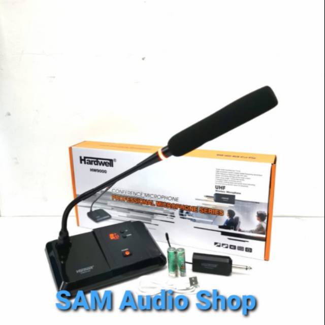 Mic Wireless Podium Hardwell HW 9000 Original Multichannel