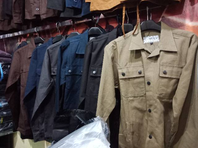 Jaket semi parka canvas trucker premium 021/ parka trucker canvas/