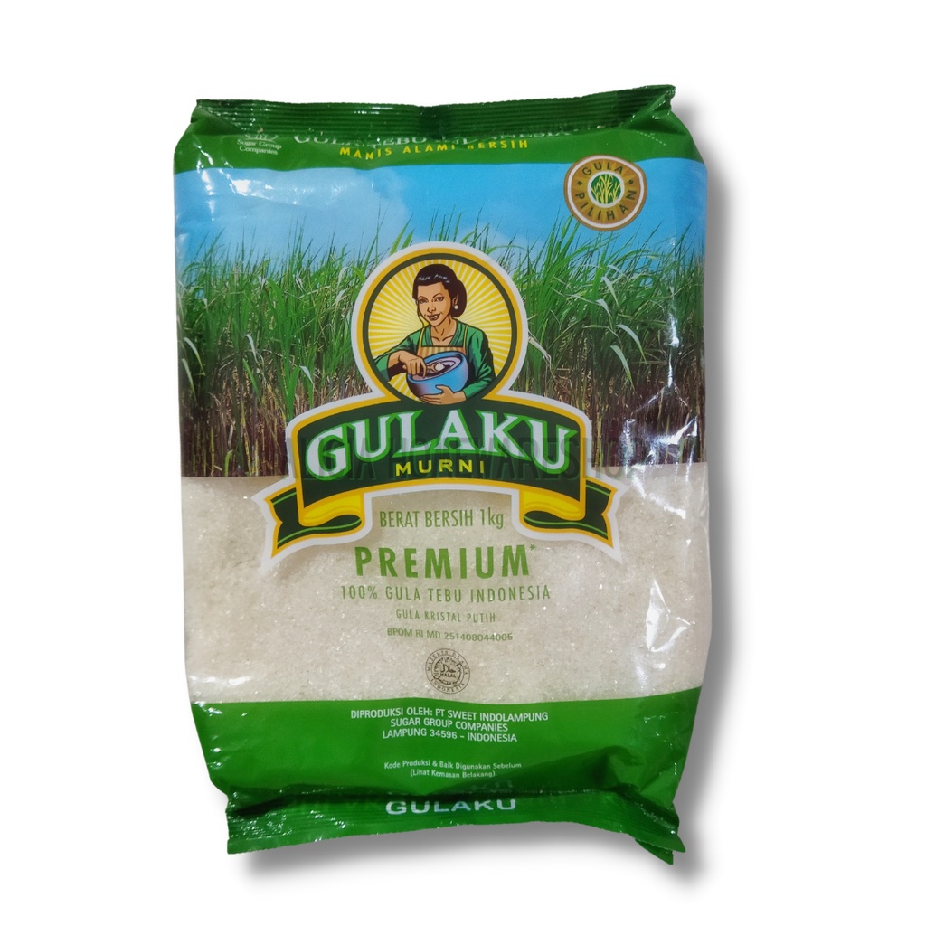 Gula merk GULAKU Hijau uk 1kg/pack