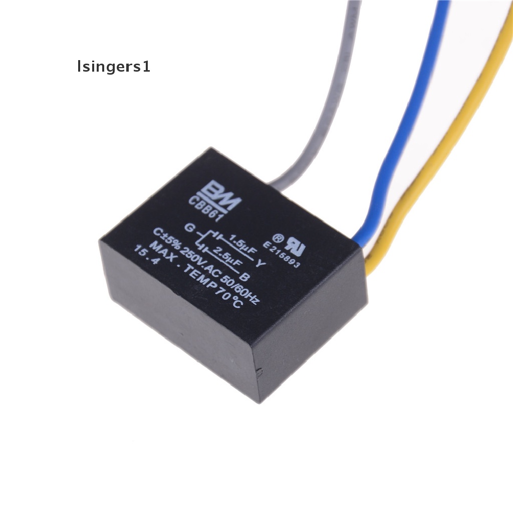 (lsingers1) Cbb61 Start Kapasitor Kipas Angin 1.5UF-2.5UF AC250V 50 / 60Hz
