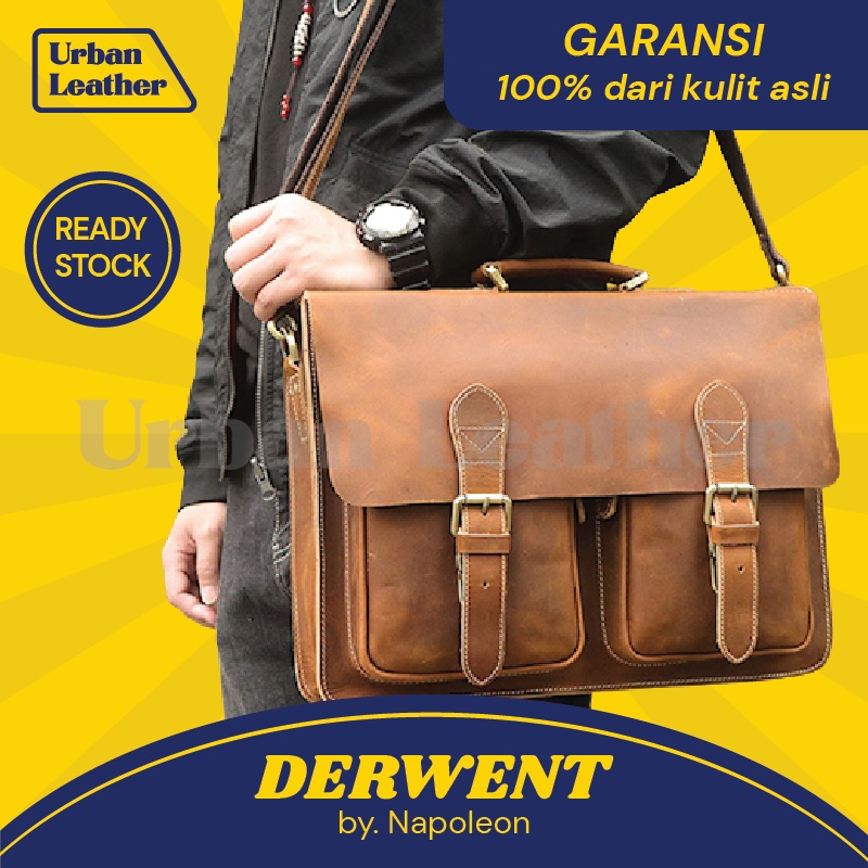 Tas Selempang Kerja Kulit Pria - DERWENT by NAPOLEON