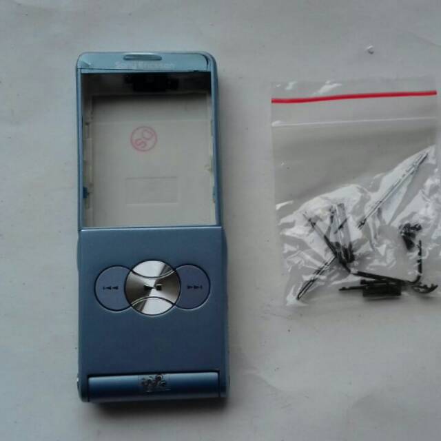 Casing fullset sony ericsson w350 w350i biru bagus