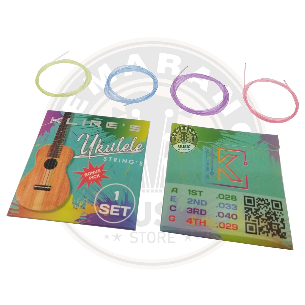 Senar Ukulele Kentrung Murah Bonus Pick 1 Set