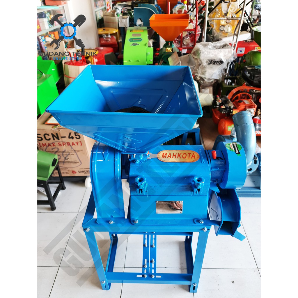 Mesin Penggiling Padi MAHKOTA KD350 KD450 NEW / Rice Polisher Beras Kebi Mini KD 350 450 - Mesin Giling Poles Slep Padi MAHKOTA