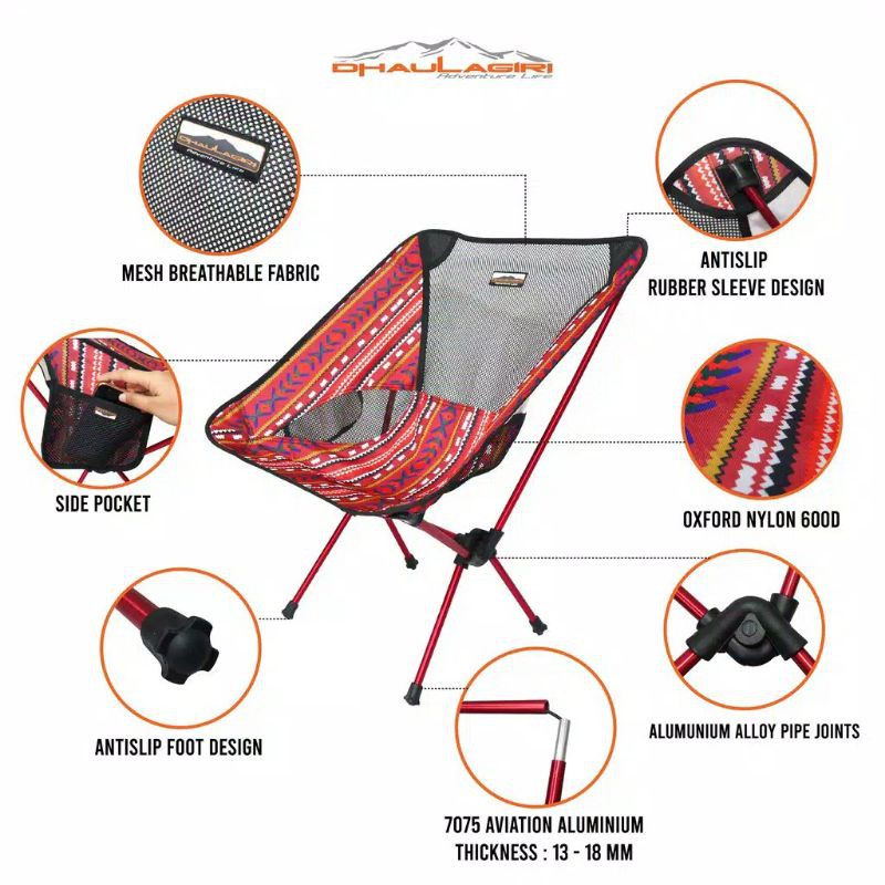 Folding chair atau Kursi lipat Etnik 800