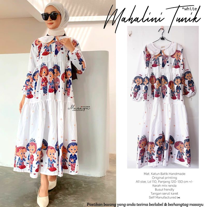 Tunik batik Mahalini