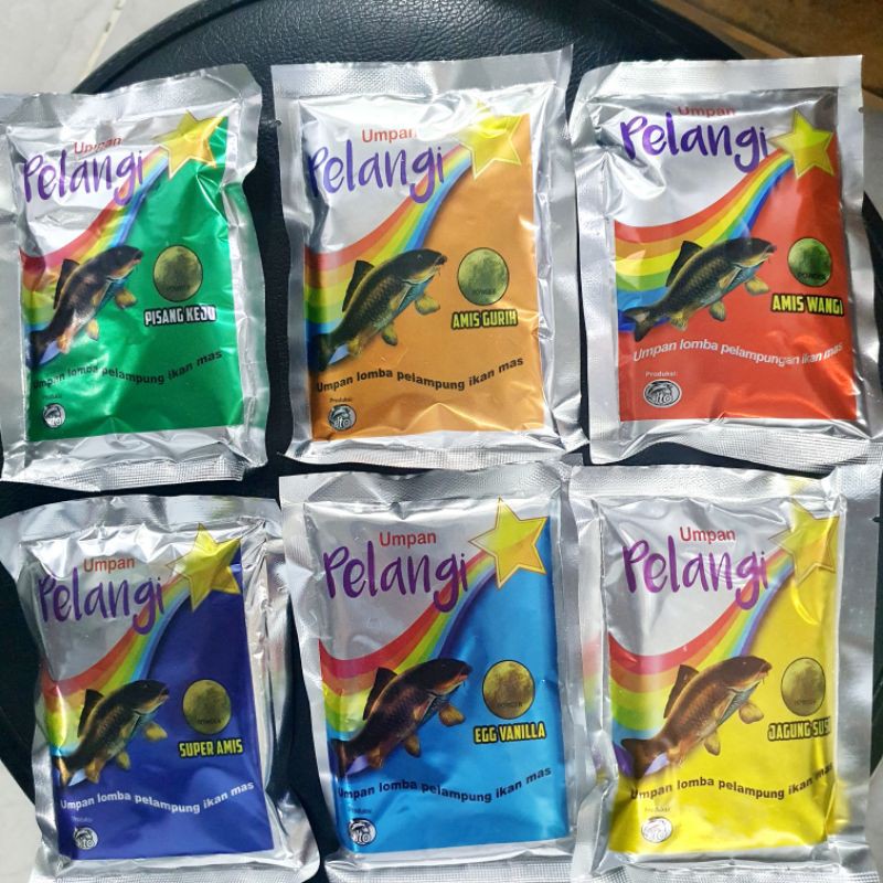 PELET PELANGI / UMPAN IKAN MAS / UMPAN PELANGI SUPER AMIS
