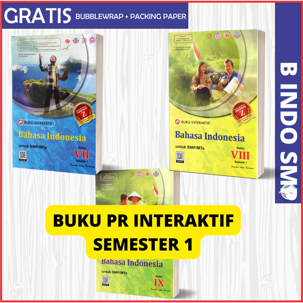 BUKU PR/LKS INTERAKTIF BAHASA INDONESIA SMP KELAS 7,8,9 INTAN PARIWARA