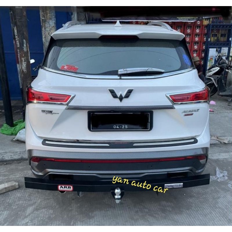 Towing Bar 4WB Mobil Wuling ALMAZ  Besi Pengaman Bumper Belakang Panjang Full