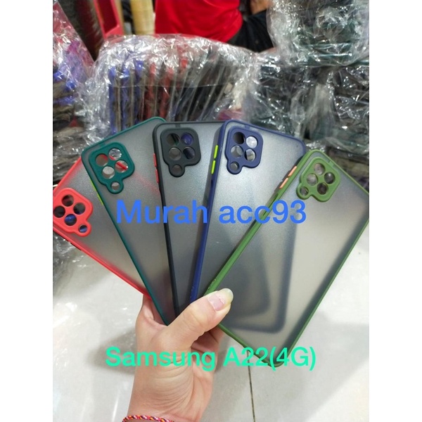 [MA] CASE BUMPER MY CHOICE SAMSUNG A22 4G / SAMSUNG A22 5G HYBRID MATTE MY CHOICE PELINDUNG CAMERA
