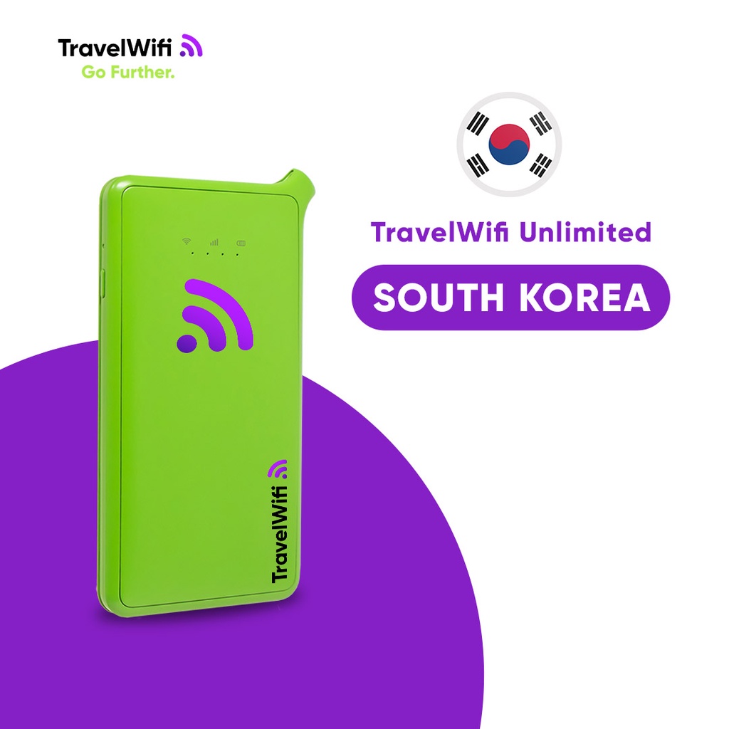 TravelWifi Korea Selatan Unlimited: Portable Mobile Hotspot | Pocket Wifi | Travel Wifi | Mobile Wif