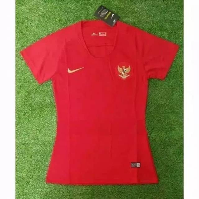 Jersey Kaos Baju Bola Ladies / Cewek Timnas Indonesia Import Home Official 2019 Grade ORI