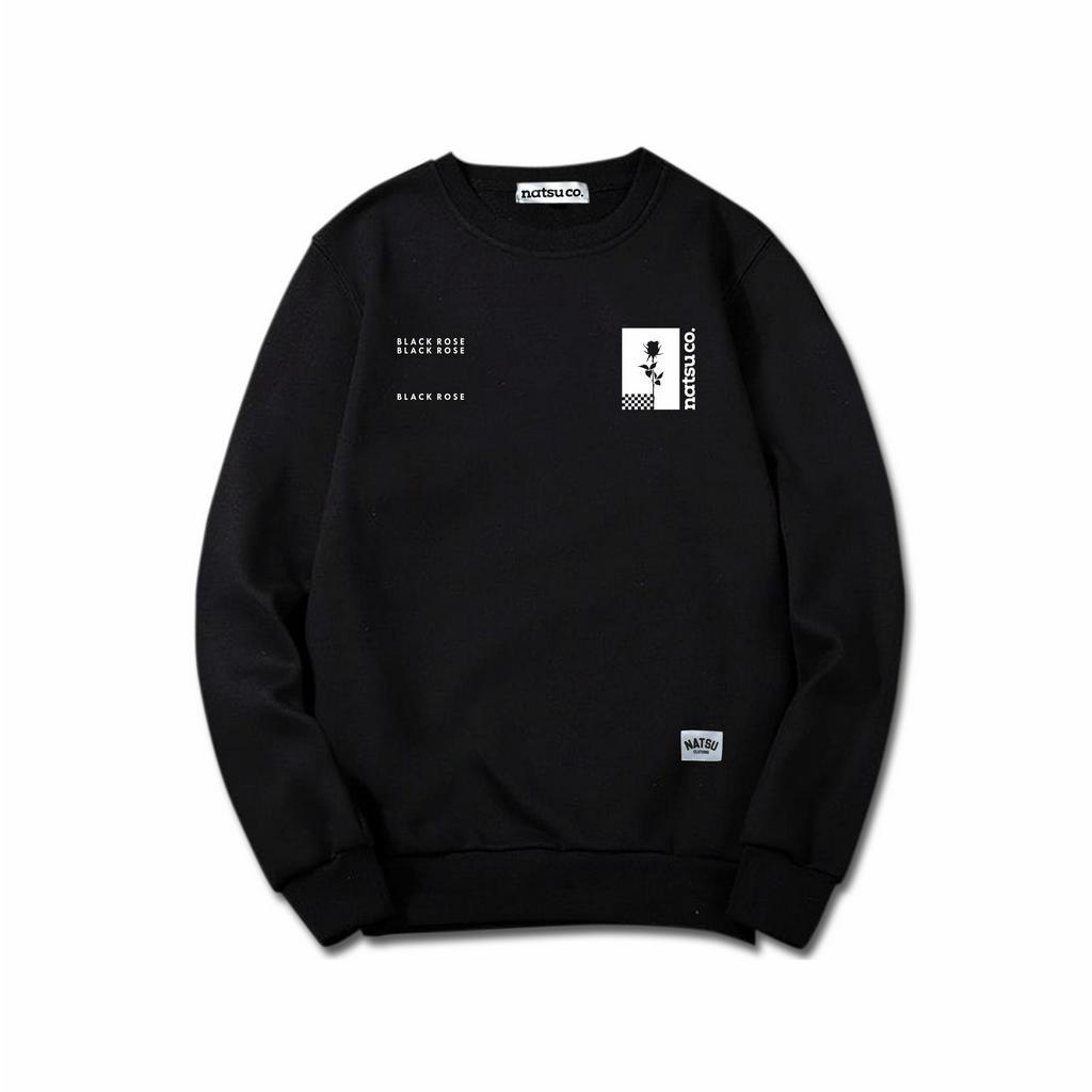 Sweater Crewneck MONEY TALK /BLACK / NSA CREWNECK BLACK ROSE 41130/CREWNEK ORIGINAL/PANDAWA HOODIE